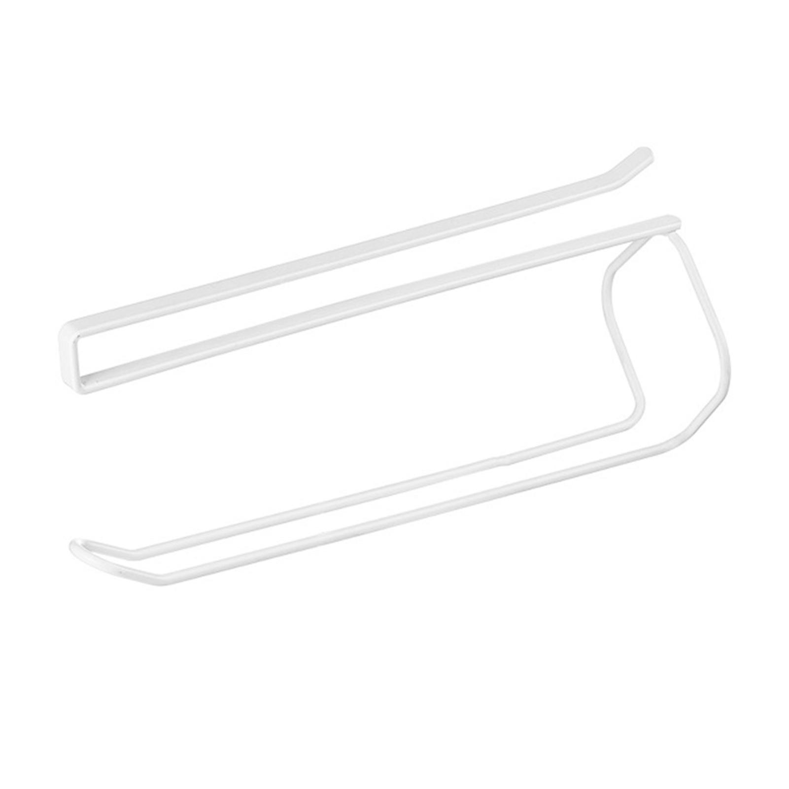 

Kitchen Paper Towel Rack Cling Film Storage Rack Punch-free Napkin Rack білий
