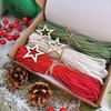 3pc/box Craft Gift Set Perfect for Family And Friends Red Green White Handmade Multiple Options Available