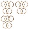5/10/15pcs Round Embroidery Hoop Set with Faux Wood Design for DIY Embroidery Cross-Stitching Hanging Decorations Display Items