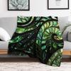 New Zealand Mori Paua Pattern Koru Design 3 Throw Blanket Year Round Soft Comfortable Blanket for Home
