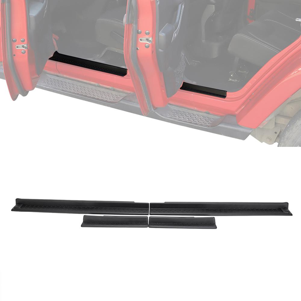 

Door Sill Guard Cover ABS Plate Protector for Jeep Wrangler JK Rubicon 4-door 2007-2017 Sill Guards Car Interior Accessories