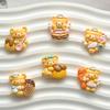 Cute Cartoon Bear Resin Ornaments: DIY Dessert, Hair Clips & Crocs Charms