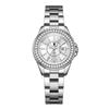 Playboy Women's Luxury Waterproof Starry Sky Quartz Watch with Diamond Accents.