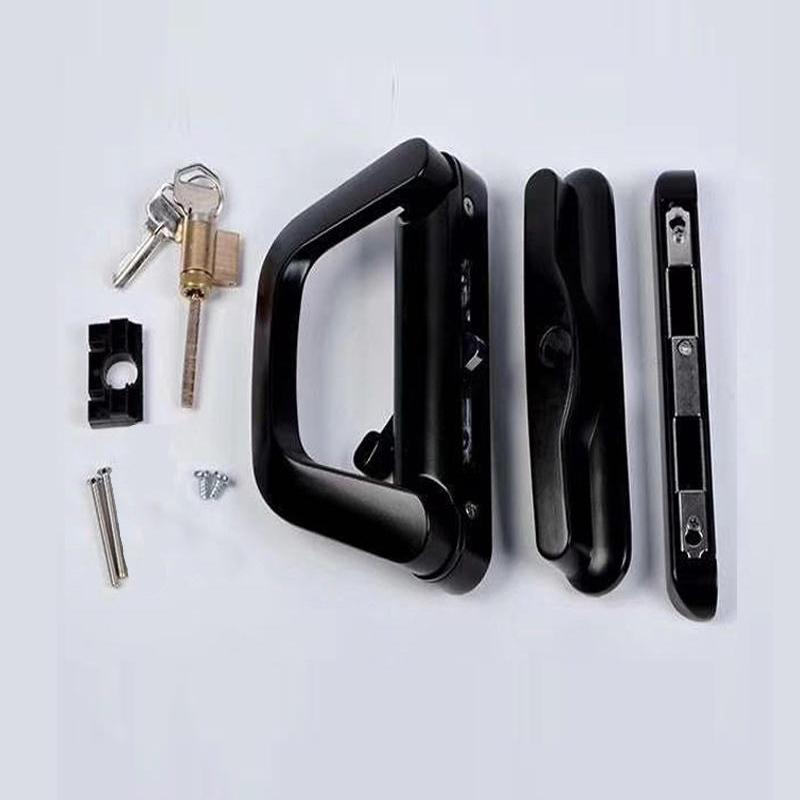 Unilateral Luxury Docking Lock Large Sliding Door Lock Wardrobe Kitchen Partition Balcony Glass Sliding Door Handle Lock