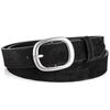 Ladies' Belt, Imitation Suede-like Surface, Vintage Style, Aged Look, High-end Feel, Silver Alloy Buckle, Versatile, Jeans Belt