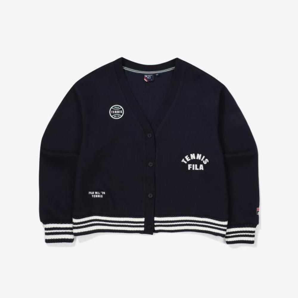 Кардиган Fila Смесовая хлопковая ткань Модель navy/90