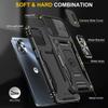 For Motorola Moto G23 4G/G13 4G Armor Series Metal Kickstand Cover Slide Lens Lid PC+TPU Phone Case