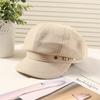 Autumn and winter octagonal hat women's fashion sunshade cap outdoor shopping casual versatile beret