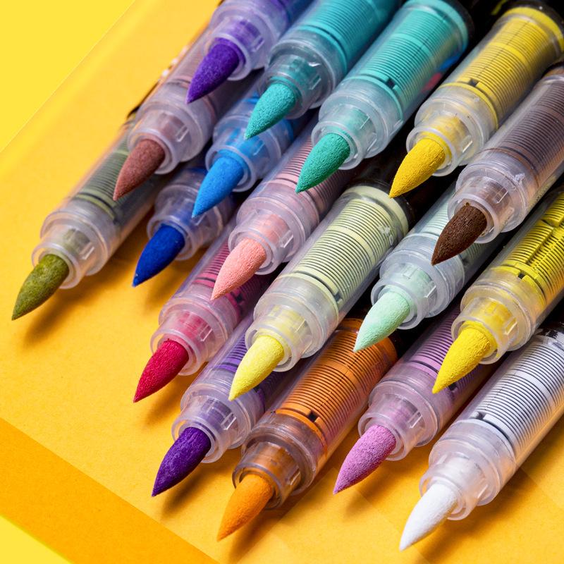 Acrylic Soft Tip Marker & Colored Pencil Set for Students & Anime Art