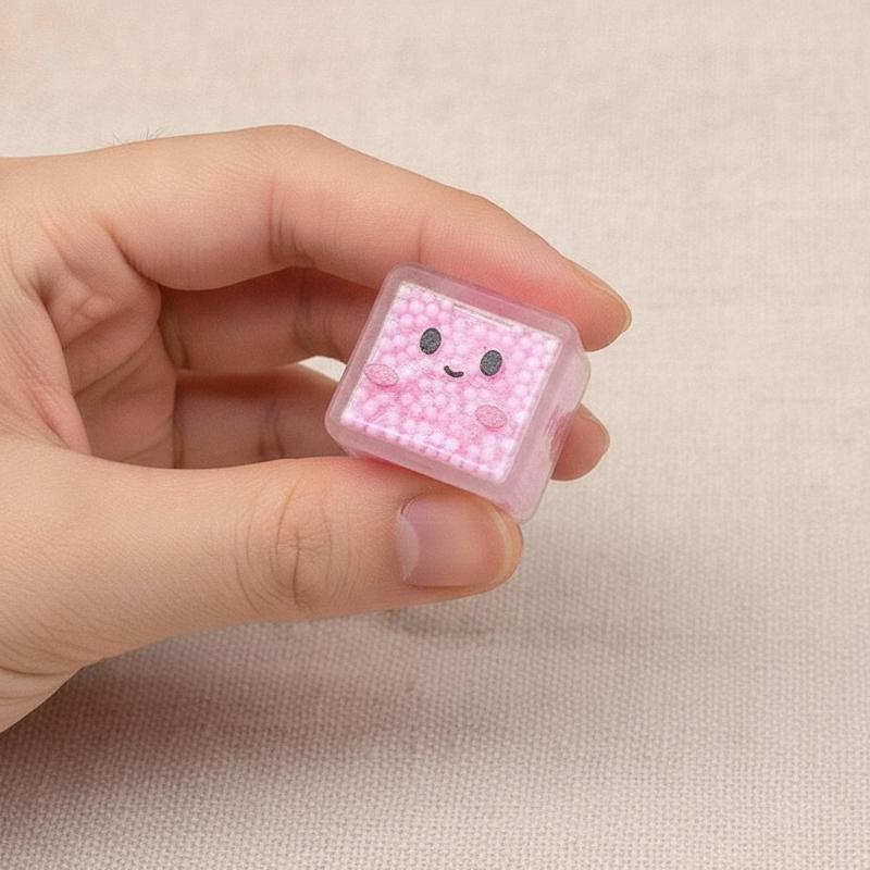Soft Tpr Kawaii Square Slow Rising Fidget Toys With Cute Cartoon Faces For Stress Relief Kids Party Favors