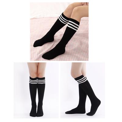 High Elasticity Girl Cotton Knee High Socks Uniform Color Pineapple Women Tube Socks