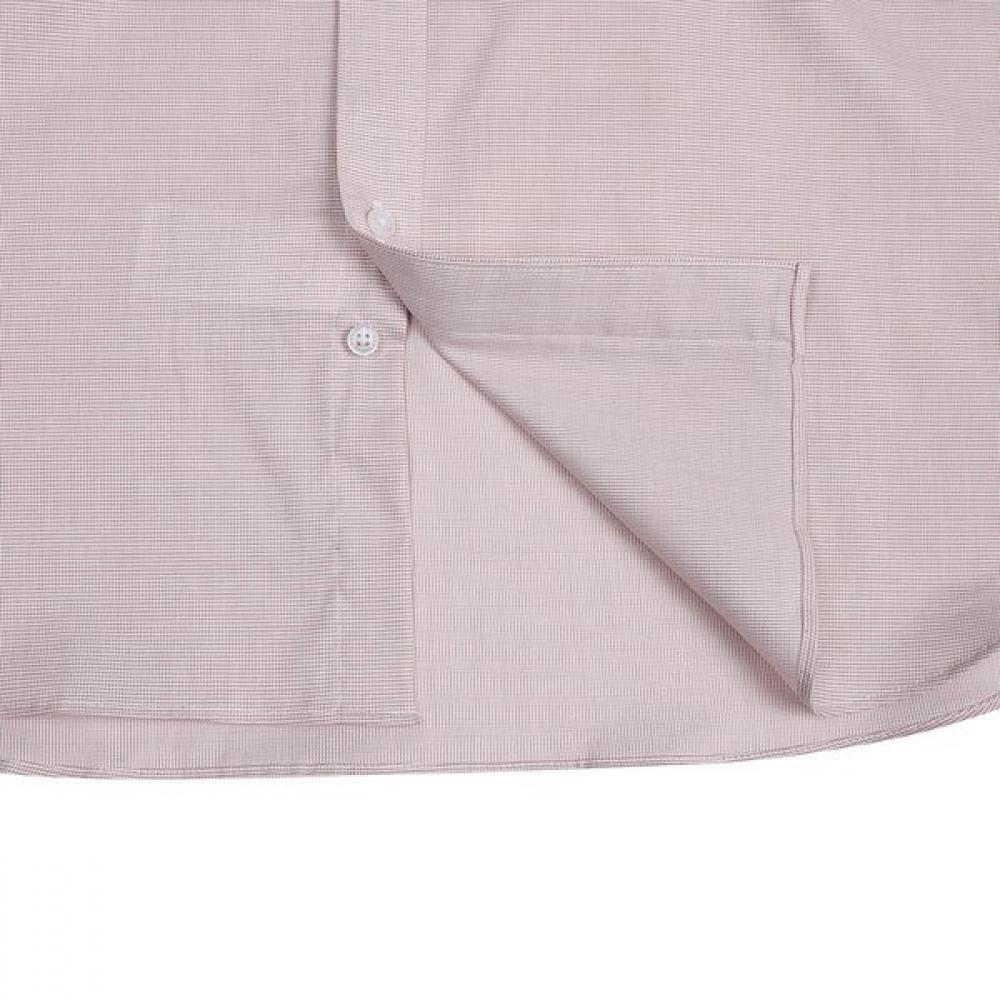 Daks Men S Pin Check Regular Fit Long Sleeve Shirt dmp1Shdl122w1