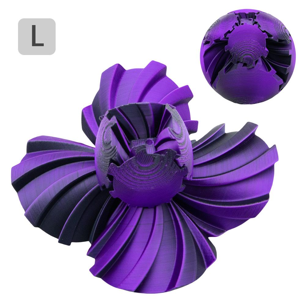 3D Printed Gear Ball Rotating Toy 3D Printed Rotating Gear Ball Desktop Innovative Decorative Model Gift for Kids and Adults