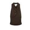 Autumn New Product Women Clothes French Style Design Sense Sleeveless Backless Sling Pleat Neck Collar Top 4661187