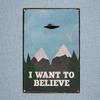 UFO I Want To Believe Tin Signs  Metal Plate Garage Wall Pub Restaurant Home Art Decor Vintage Iron Poster Cuadros  DU-1221