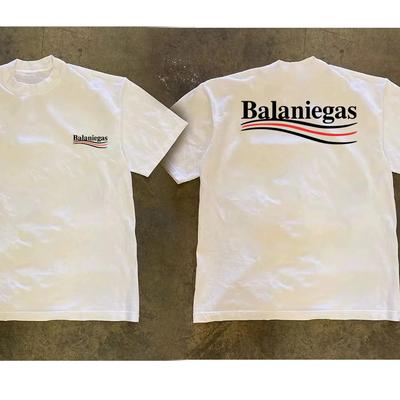 2025 New Luxury Brand Men's Fashion Trend Printing Summer Short-sleeved T-shirt Street Wear Loose Top Breathable T-shirt Unisex