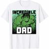 Incredible Hulk Marvel TShirt Comic Dad Unisex Short Sleeve Solid Cotton Regular Fit Crew Neck Urban Top for Men  Women Unisex
