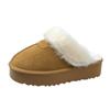 Fashion Women's Winter Fluffy Slippers Fur House Slippers for Women Platform Furry Living Room Shoes Female Thick Warm Floor Sandals