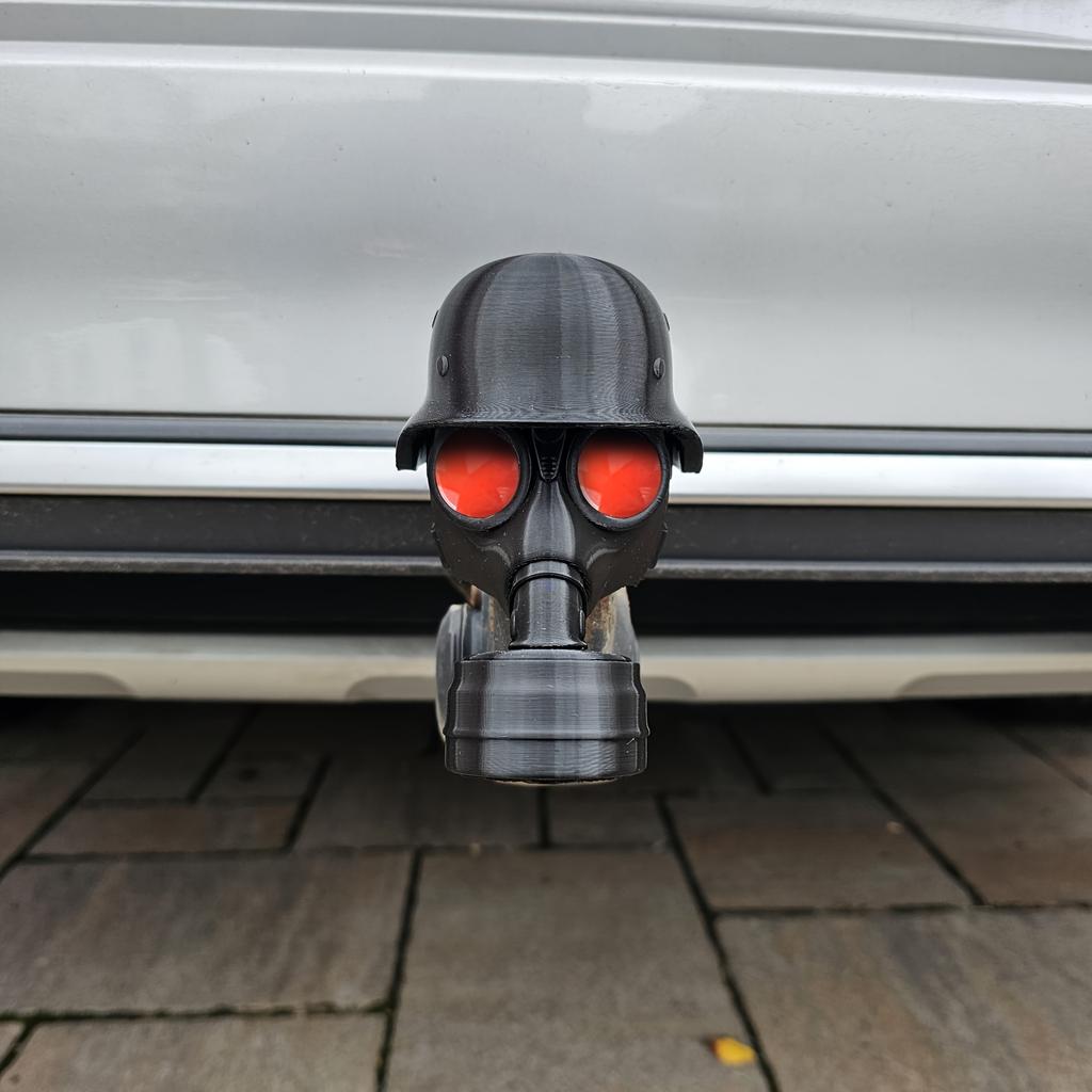 Cover Cap for Trailer Coupling, Fun Helmet Trailer Hitch Cover, Trailer Coupling Protective Cap, Car Decoration Accessories