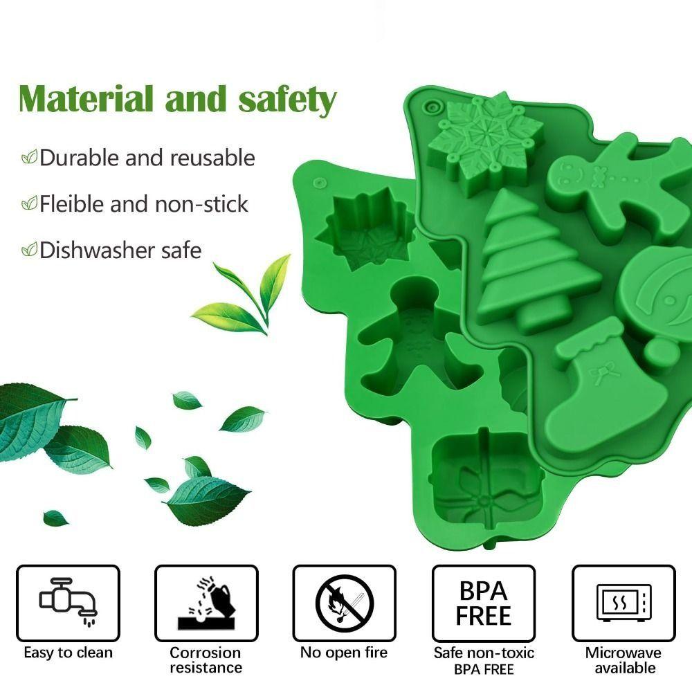 Snowman Shape Chocolate and Candy Molds Cute 3D Xmas Baking Mold  Thanksgiving Day