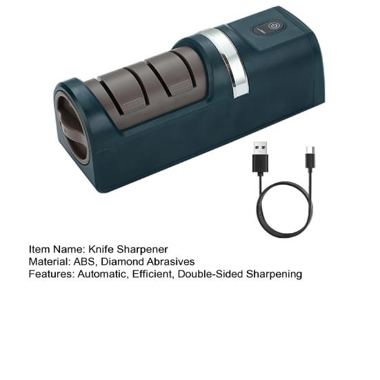 Electric Knife Sharpener Automatic Knife Sharpener Abrasives for Quick with Diamond Double Sided Sharpening Polishing Professional