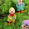 Animal Raincoat Duck DIY Decor Cartoon Ornaments Micro Landscape Cake Decoration Miniature Figurine