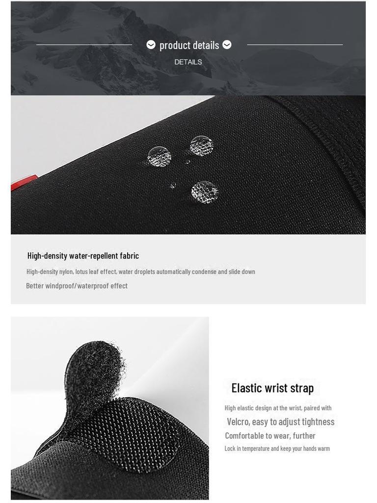 Unisex Kış Silikon Kaymaz Dokunmatik Ekranlı Kayak ve Bisiklet Eldivenleri - Kalın, Sıcak, Açık Hava Sporları Ekipmanları