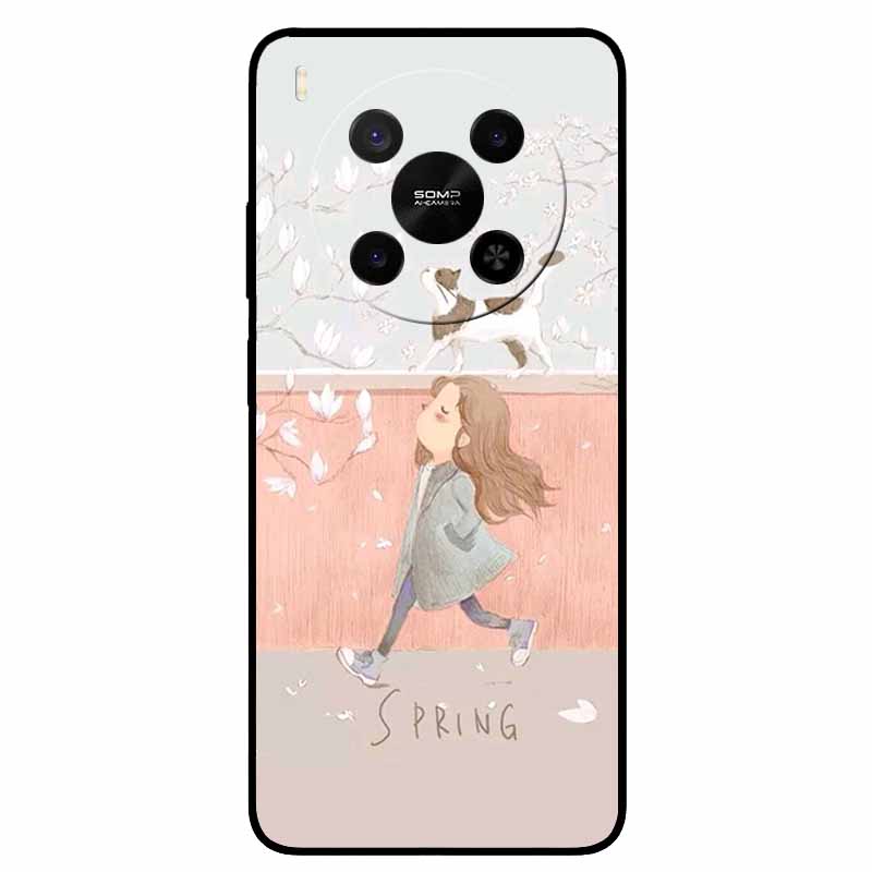 For ZTE Blade V70 Max Case Lion Cat Black Soft Silicone Fashion Phone Cases For Nubia V70 Max Protective TPU Coque Blade V70 Max