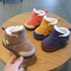 Winter-Kleinkindstiefel mit Samtfutter (Alter 1-4) - Weiche Sohle, Rutschfest, Baumwoll-Schneestiefel für Jungen & Mädchen