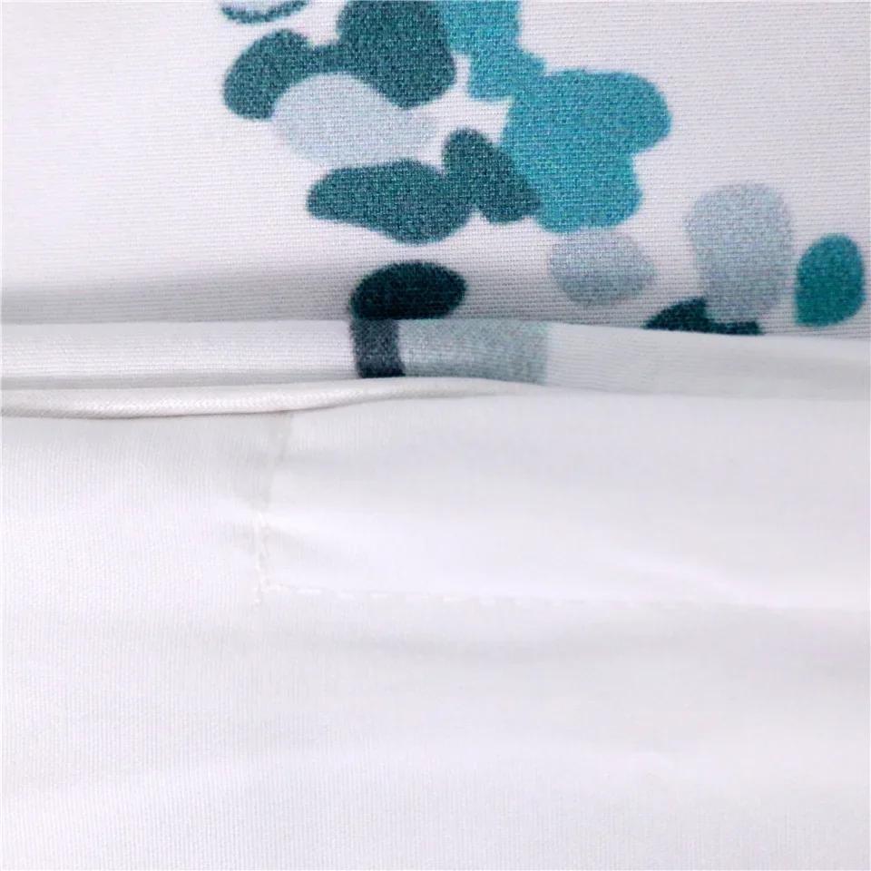 Small Flower Bedclothes Bedding-set-cover Duvet Cover Pillowcases US Queen 228x228cm Double White Bedding Set 100% Hot New