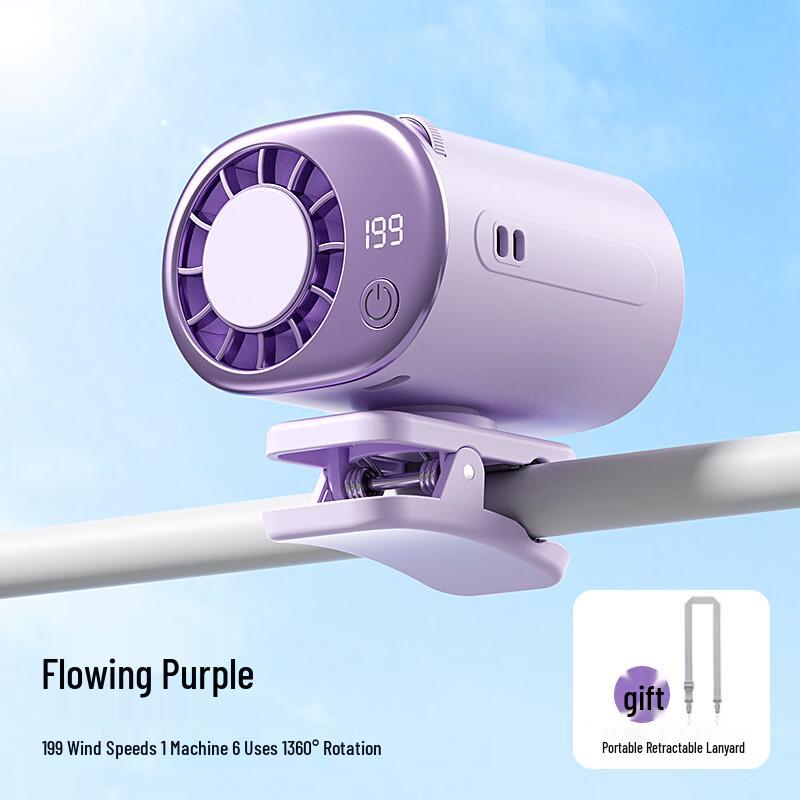 Duiban 2026 Y32 Portable Clip-on USB Fan 2000mAh