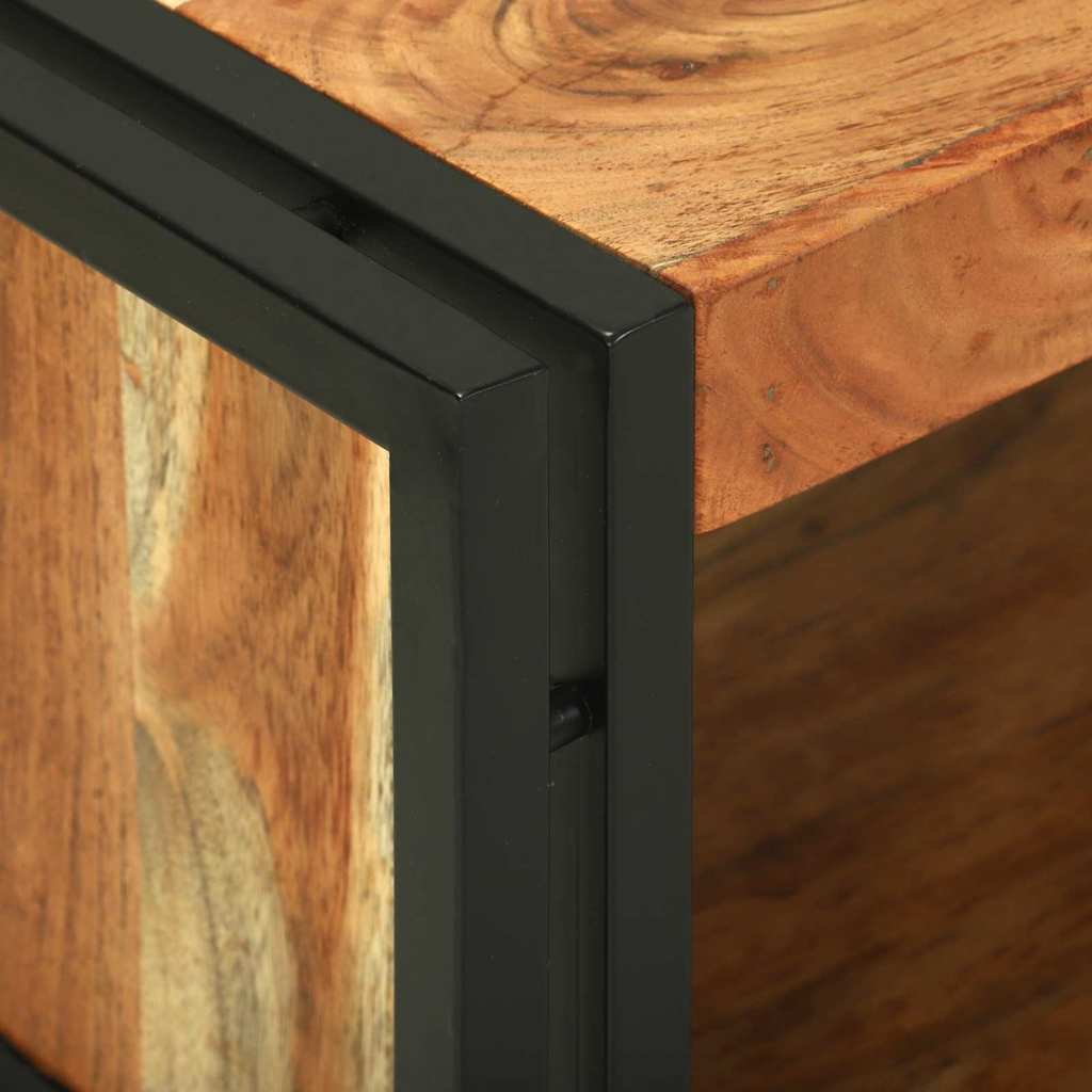 Coffee Table Brown 120 X 50 X 38 Cm Solid Acacia Wood