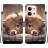 Custodia Animale Redmi 15C 15 Leone Panda Copri Telefono in Pelle per Xiaomi Redmi 15 15C EU 5G Globale Portafoglio Flip Custodia Proteggi Carte