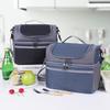 Compact Dual-Layer Insulated Crossbody Picnic Bag with Ice Pack