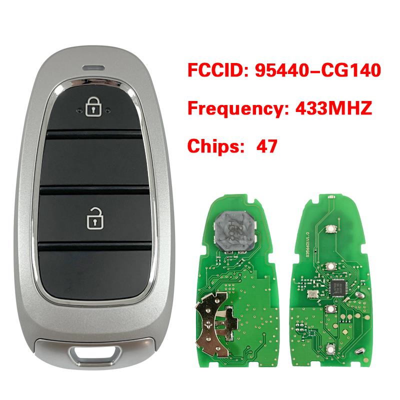 Part Number 95440-CG140 CG050 CG140 K5012 For Hyundai Staria Smart Remote Key 3 Buttons 433MHz 47 Chip FCC FOB-4F25