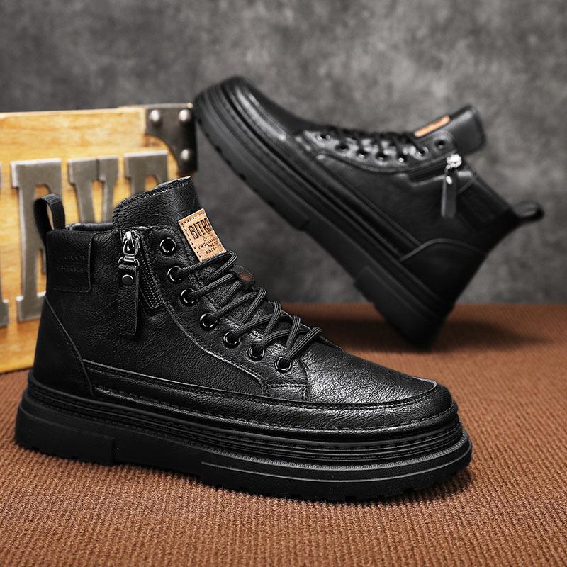 [Hot Sale] 2024 Winter Trend Men's Boots, Retro Men's Boots, British High Top Martin Boots