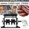 Cable Scrap Recycle Copper Wire Stripper For 1-30mm Wire Manual Wire Cable Stripping Peeling Machine