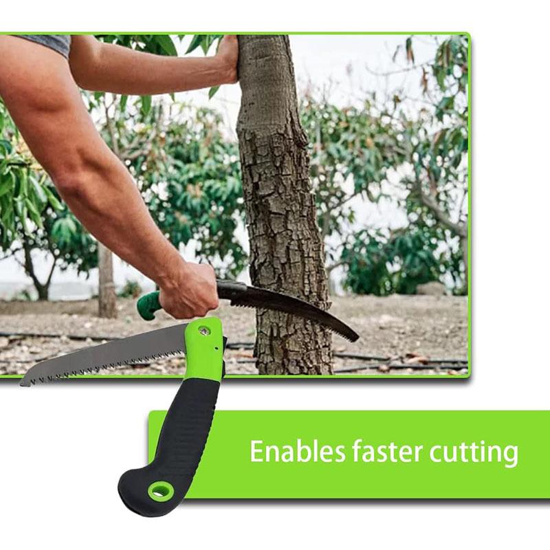 12 Zoll große, zusammenklappbare Handsäge für Garten- oder Baumschnitt, Camping, Holzbearbeitung, robuster, langlebiger Trimmer