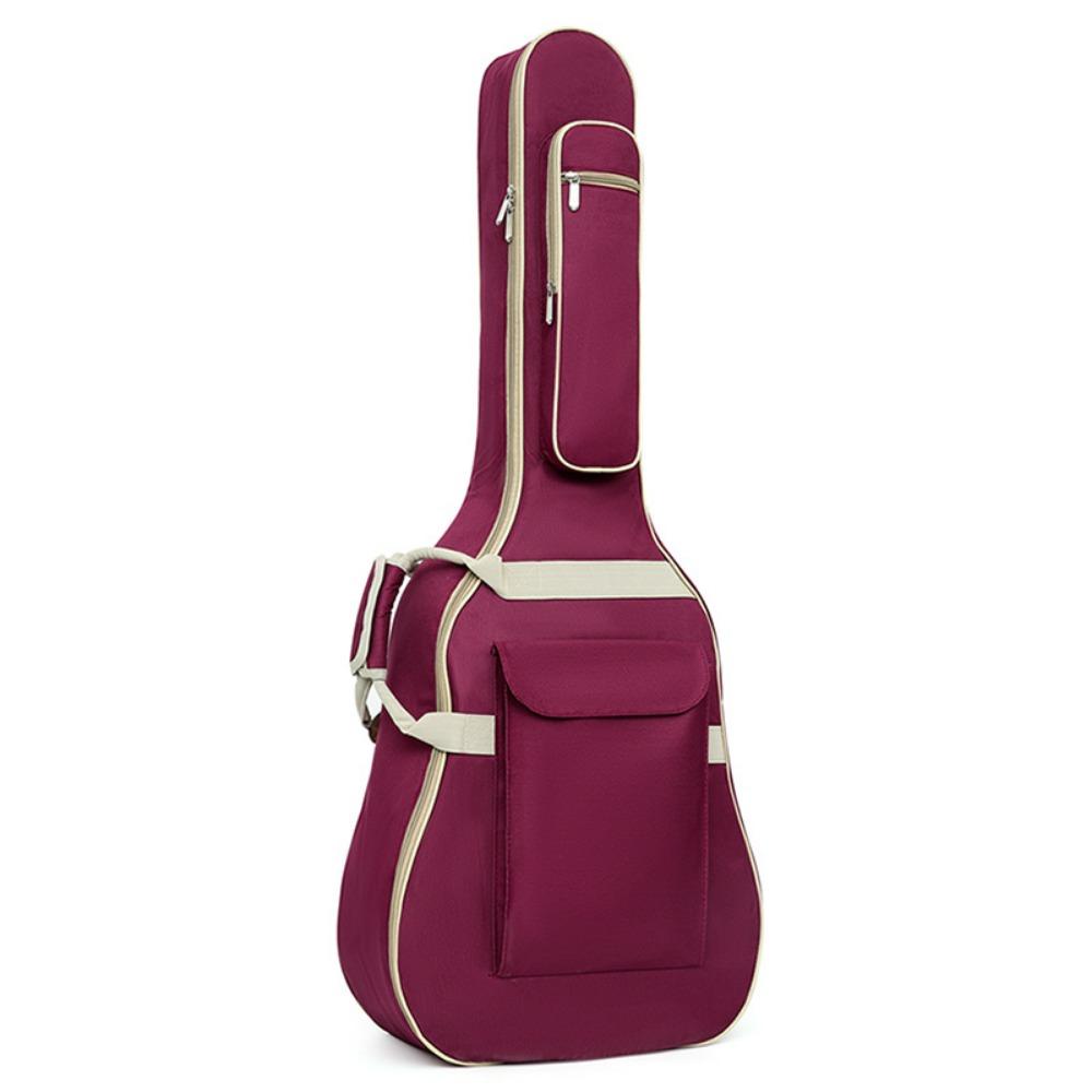 

Double Shoulder Strap 41 Inch Guitar Bag Carrying Bag for Electric Guitars Classical Guitar червоний