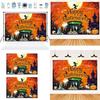 High-quality Spring Polyester Halloween Background Cloth Witch Castle Halloween Party Decoration Cloth Banner