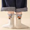 5 Paare Cartoon Tiere Kinder Mittelhohe Socken Herbst Winter Warme Strümpfe 2-12 Jahre Jungen Mädchen Baby Baumwollsocken Kinder Schuhwerk