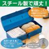 TRUSCO (TRUSCO Nakayama) Mountain-shaped Tool Box, Blue, 373 X 164 X 124 Mm, Y-350-B