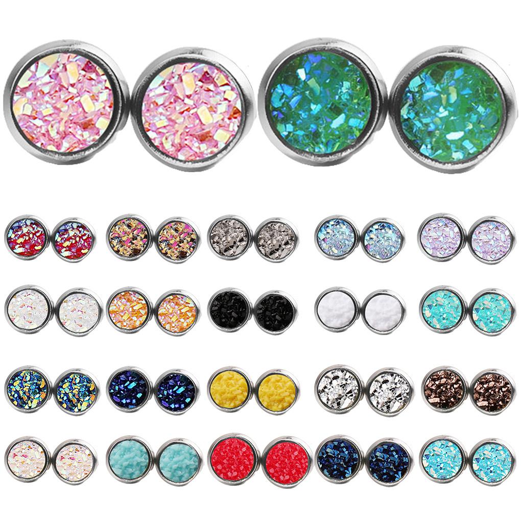 1 Pair Earrings Simple Fashionable Eye-catching Eardrops Fine Electroplating Ear Studs Gorgeous Gift Girls Birthday Party