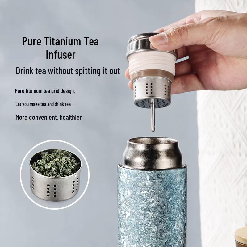Fubolai FB-T19 Pure Titanium Magnetic Insulated Tea Cup