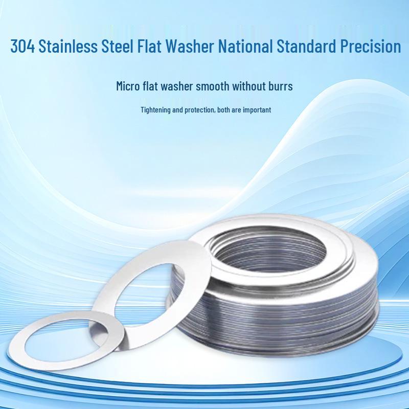 304 Stainless Steel GB848 Precision Flat Washer - M2, M3, M8 Sizes