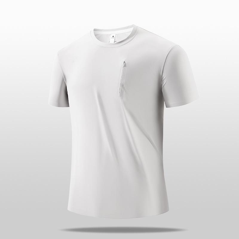 

Men’s White Quick-Dry Breathable Sports T-shirt - Short Sleeve 5XL