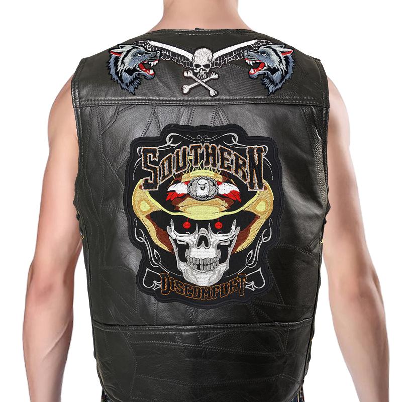 

Trendy Men s And Denim Horse Oversized Embroidered Vest With Sleeveless Personalized Casual Camisole Braiding the thread Braiding the thread 08-2 XXXXL чорний