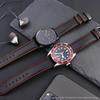 Universal carbon fiber watchband for MIDO Citizen Seiko Casio genuine Leather strap men's 20mm 22mm 23mm 24mm Watch accessories