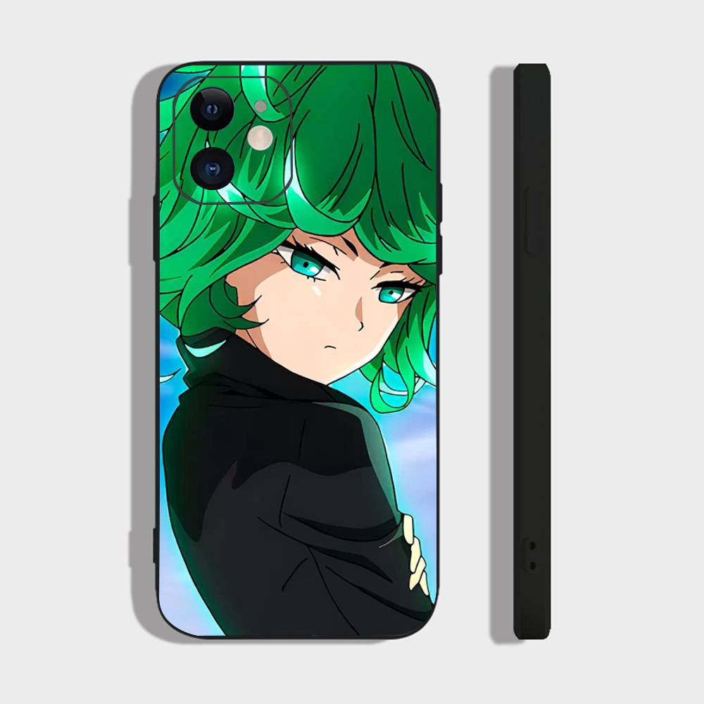 Senritsu No Tatsumaki Anime One Punch Man Phone Case For IPhone 17 Air 16 15 14 13 Pro Max 11 12 Black Silicone Cover