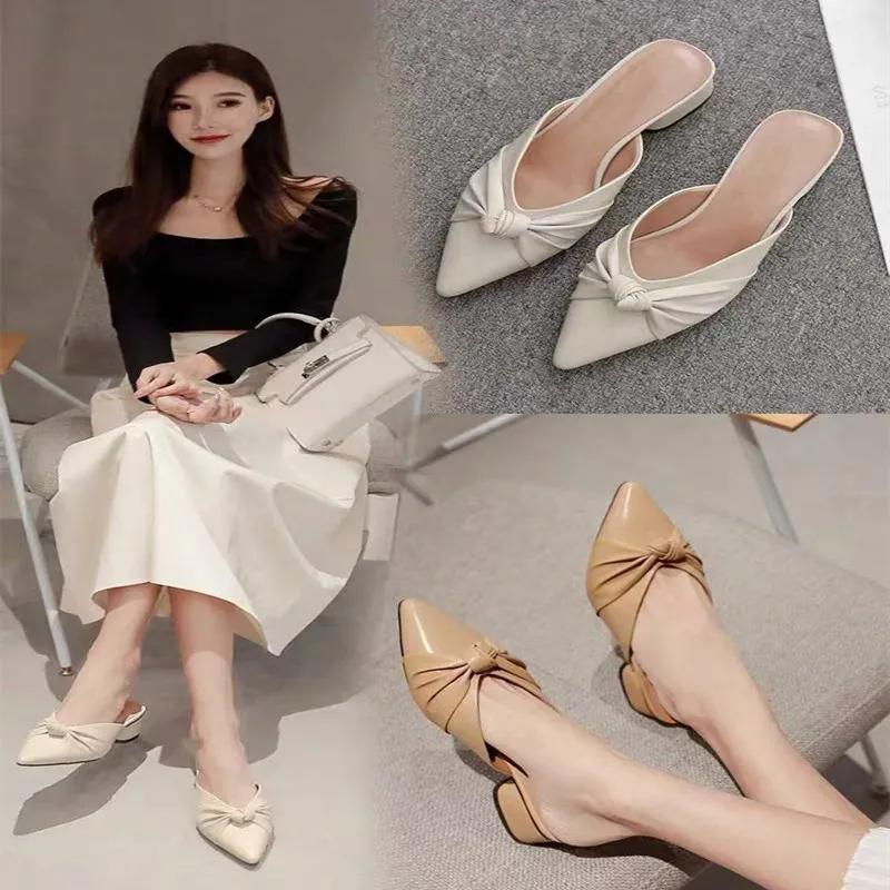 Женская обувь из мягкой кожи с острым носком — фото 3